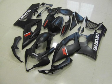 Preto Fosco & Branco Decalques Carenagem GSXR 1000 K5 2005-2006
