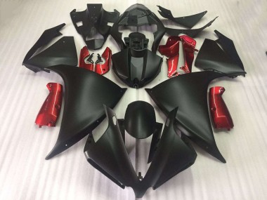 Preto Fosco Brilhante Vermelho Carenagem R1 2012-2014