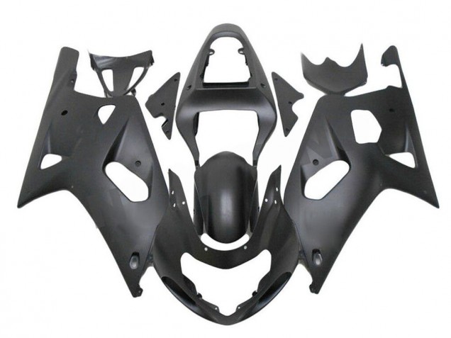 Preto Fosco Carenagem GSXR 600 / 750 K1 K2 K3 2001-2003 Preto Fosco Carenagem GSXR 600 / 750 K1 K2 K3 2001-2003