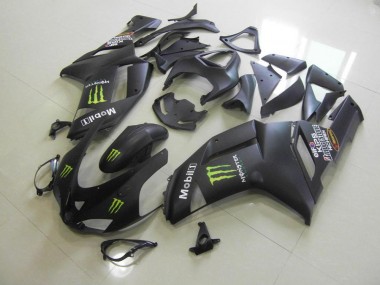 Preto Fosco Monster Carenagem ZX6R 2007-2008