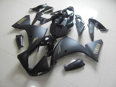Preto Fosco Ouro Adesivo Carenagem R1 2012-2014