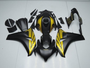 Preto Fosco & Ouro Carenagem CBR 1000RR 2008-2011