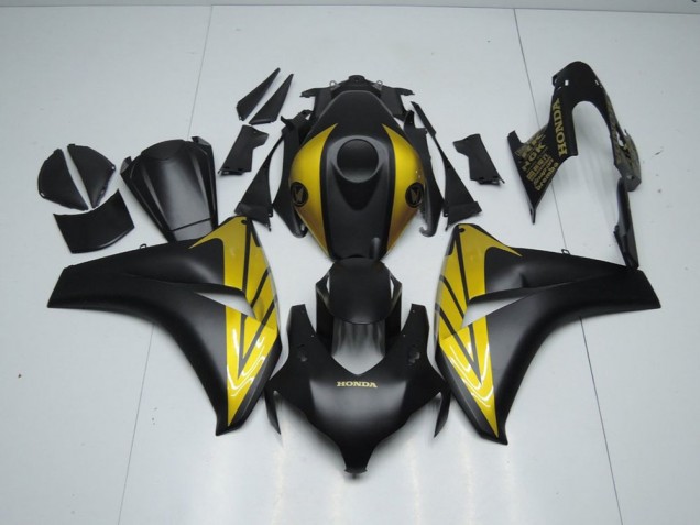 Preto Fosco & Ouro Carenagem CBR 1000RR 2008-2011