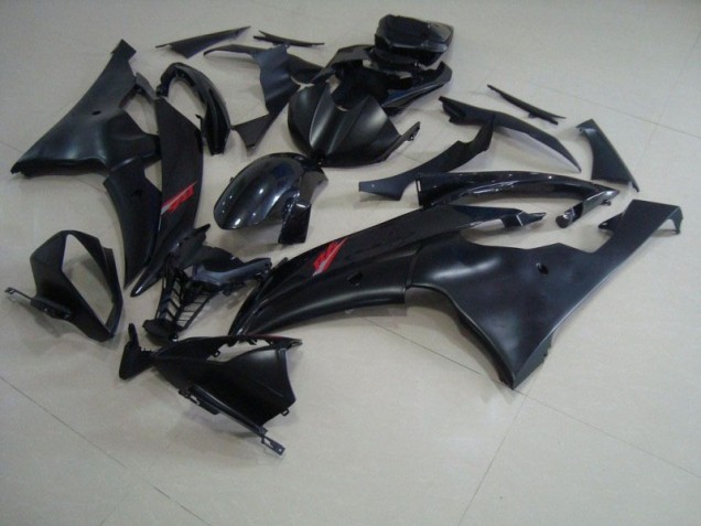 Preto Fosco Preto Brilhante Carenagem Daytona 675 Triple 2006-2008