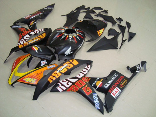 Preto Fosco Rossi Carenagem CBR 600RR 2007-2008