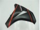 Preto Fosco Vermelho Carenagem CBR 1000RR 2008-2011 Preto Fosco Vermelho Carenagem CBR 1000RR 2008-2011