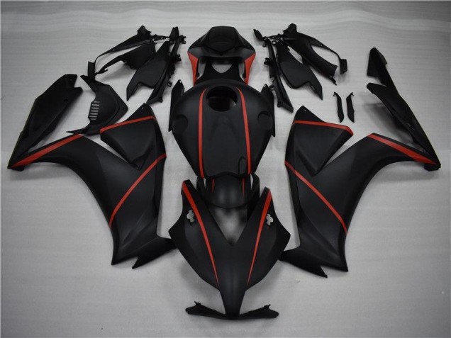 Preto Fosco Vermelho Carenagem CBR 1000RR 2012-2016