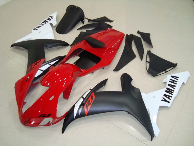 Preto Fosco Vermelho Carenagem R1 2002-2003 Preto Fosco Vermelho Carenagem R1 2002-2003