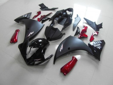 Preto Fosco Vermelho Carenagem R1 2009-2011