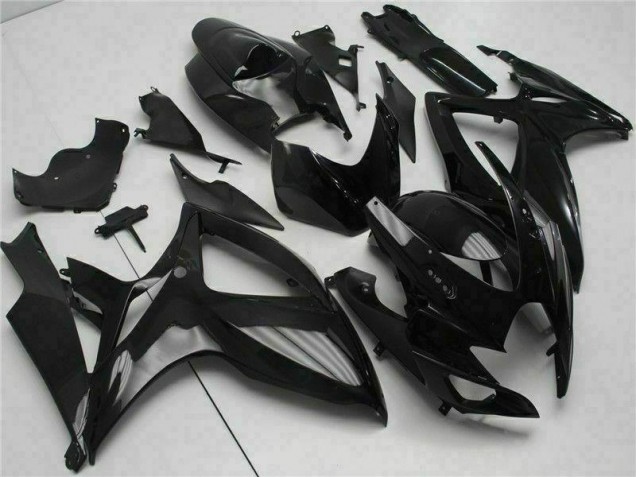 Preto Injeção Kit Carenagem GSXR 600 / 750 K6 2006-2007
