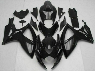 Preto Injeção Kit Carenagem GSXR 600 / 750 K6 2006-2007