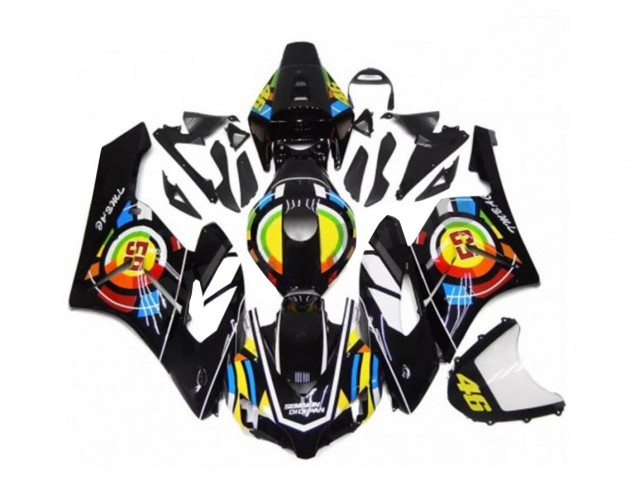 Preto Kit Carenagem CBR 600RR 2007-2008 Preto Kit Carenagem CBR 600RR 2007-2008