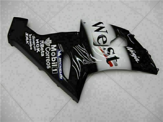 Preto Kit Completo Carenagem ZX6R 2005-2006