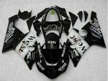 Preto Kit Completo Carenagem ZX6R 2005-2006