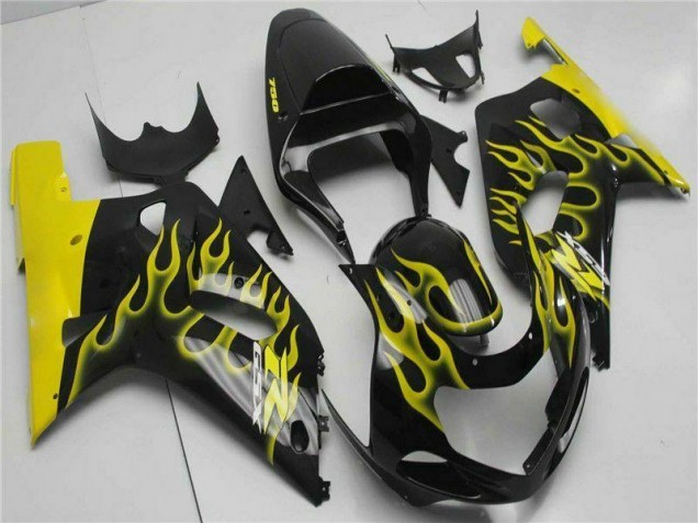 Preto Kits Carenagem GSXR 600 / 750 K1 K2 K3 2001-2003 Preto Kits Carenagem GSXR 600 / 750 K1 K2 K3 2001-2003