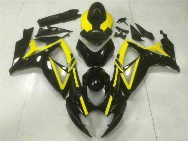 Preto Kits Completo Carenagem GSXR 600 / 750 K6 2006-2007