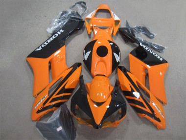 Preto Laranja Abs Plástico CBR 1000RR 2004-2005