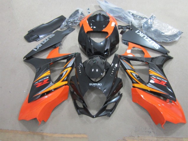 Preto Laranja Abs Plástico GSXR 1000 K7 2007-2008 Preto Laranja Abs Plástico GSXR 1000 K7 2007-2008