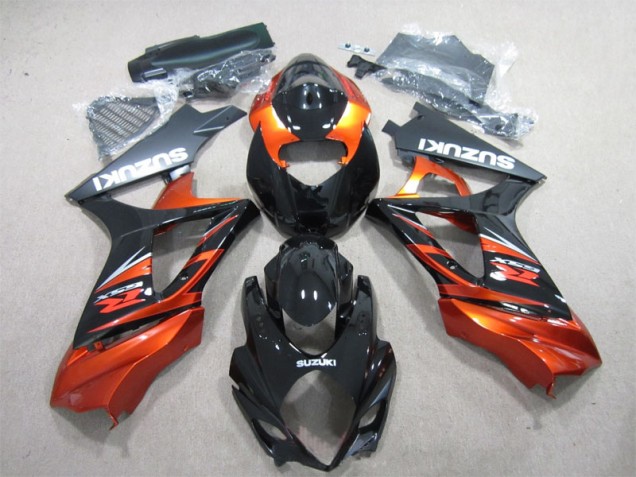 Preto Laranja Abs Plásticos GSXR 1000 K7 2007-2008 Preto Laranja Abs Plásticos GSXR 1000 K7 2007-2008