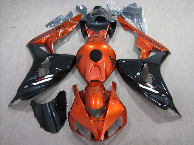 Preto Laranja Carenagem CBR 1000RR 2006-2007 Preto Laranja Carenagem CBR 1000RR 2006-2007