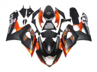Preto Laranja Carenagem GSXR 1000 K7 2007-2008