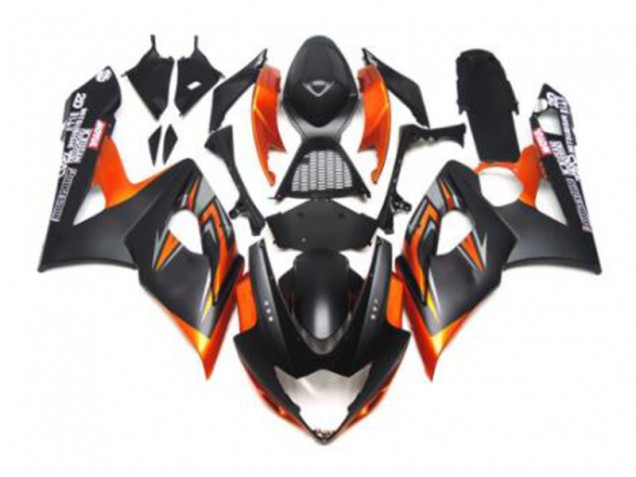 Preto Laranja Carenagem GSXR 1000 K7 2007-2008 Preto Laranja Carenagem GSXR 1000 K7 2007-2008