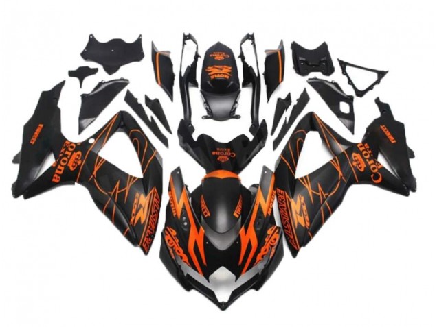Preto Laranja Carenagem GSXR 600 / 750 K8 2008-2010 Preto Laranja Carenagem GSXR 600 / 750 K8 2008-2010