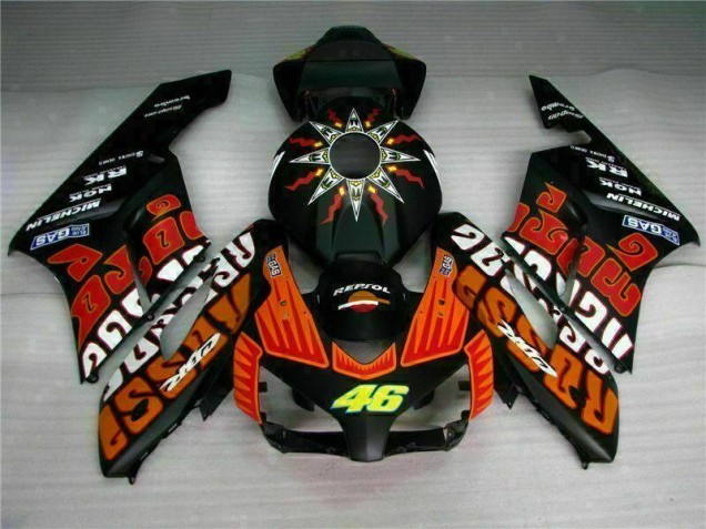 Preto Laranja Carenagem & Plástico CBR 1000RR 2004-2005