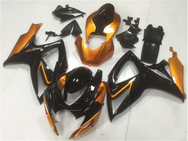 Preto Laranja Carroçaria GSXR 600 / 750 K6 2006-2007
