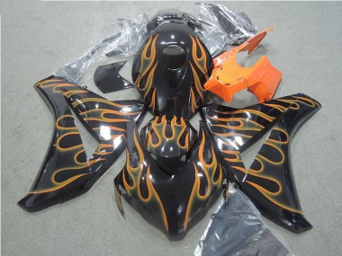 Preto Laranja Chama Carenagem CBR 1000RR 2008-2011