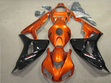 Preto Laranja Fireblade Carenagem CBR 1000RR 2006-2007