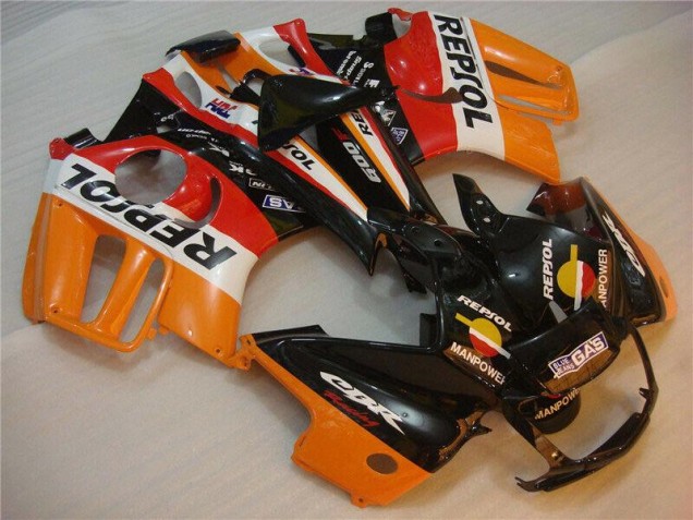 Preto Laranja Repsol Abs Kit Completos Carenagem CBR 600 F3 1995-1998 Preto Laranja Repsol Abs Kit Completos Carenagem CBR 600 F3 1995-1998