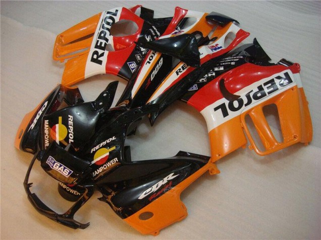 Preto Laranja Repsol Abs Kit Completos Carenagem CBR 600 F3 1995-1998 Preto Laranja Repsol Abs Kit Completos Carenagem CBR 600 F3 1995-1998