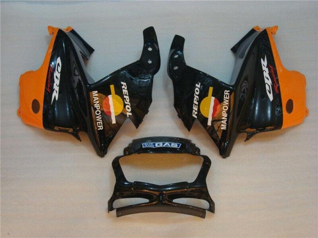 Preto Laranja Repsol Abs Kit Completos Carenagem CBR 600 F3 1995-1998 Preto Laranja Repsol Abs Kit Completos Carenagem CBR 600 F3 1995-1998