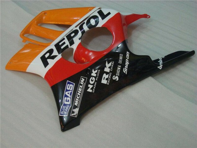 Preto Laranja Repsol Abs Kit Completos Carenagem CBR 600 F3 1995-1998 Preto Laranja Repsol Abs Kit Completos Carenagem CBR 600 F3 1995-1998
