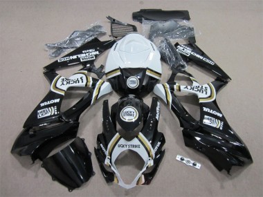 Preto Lucky Strike Branco Motul Carenagem GSXR 1000 K7 2007-2008
