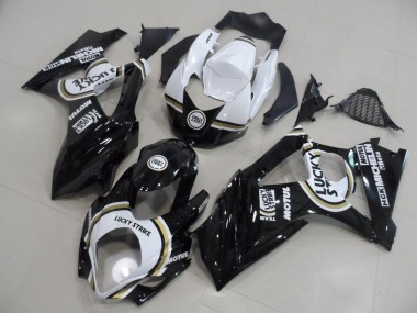 Preto Lucky Strike Carenagem GSXR 1000 K7 2007-2008