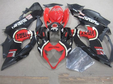 Preto Lucky Strike Vermelho Motul Carenagem GSXR 1000 K5 2005-2006