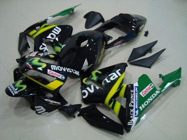Preto Movistar Carenagem CBR 600RR 2003-2004