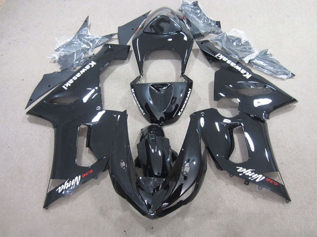 Preto Ninja 636 Plásticos ZX6R 2005-2006 Preto Ninja 636 Plásticos ZX6R 2005-2006