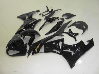 Preto & Ouro Adesivo Carenagem ZX6R 2009-2012