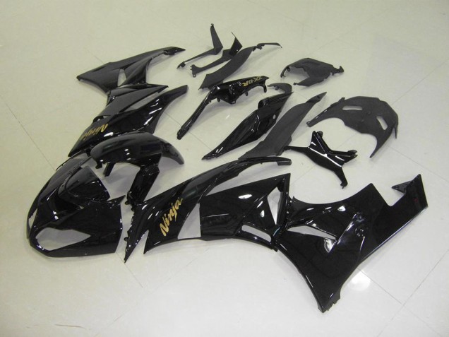 Preto & Ouro Adesivo Carenagem ZX6R 2009-2012
