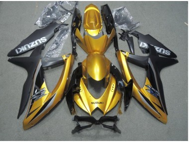 Preto Ouro Carenagem GSXR 600 K8 2008-2010