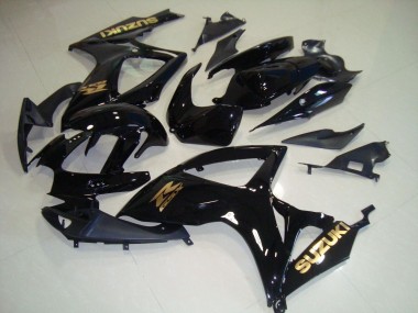Preto Ouro Decalque Carenagem GSXR 750 K6 2006-2007