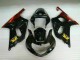 Preto Plástico GSXR 600 / 750 K1 K2 K3 2001-2003 Preto Plástico GSXR 600 / 750 K1 K2 K3 2001-2003