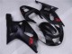 Preto Plásticos GSXR 600 / 750 K1 K2 K3 2001-2003 Preto Plásticos GSXR 600 / 750 K1 K2 K3 2001-2003