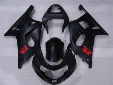 Preto Plásticos GSXR 600 / 750 K1 K2 K3 2001-2003