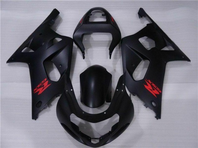 Preto Plásticos GSXR 600 / 750 K1 K2 K3 2001-2003 Preto Plásticos GSXR 600 / 750 K1 K2 K3 2001-2003