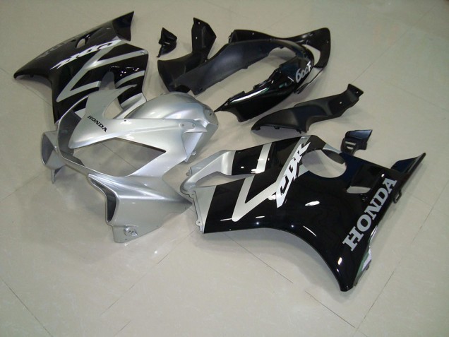 Preto Prata Abs Kits Completos Carenagem CBR 600 F4i 2004-2007 Preto Prata Abs Kits Completos Carenagem CBR 600 F4i 2004-2007