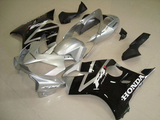 Preto Prata Abs Plásticos CBR 600 F4i 2004-2007 Preto Prata Abs Plásticos CBR 600 F4i 2004-2007